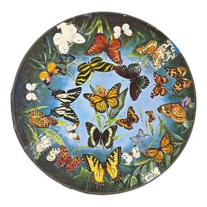 Vintage 1966 Springbok Circular Puzzle BUTTERFLIES Jean Zallinger USA Made